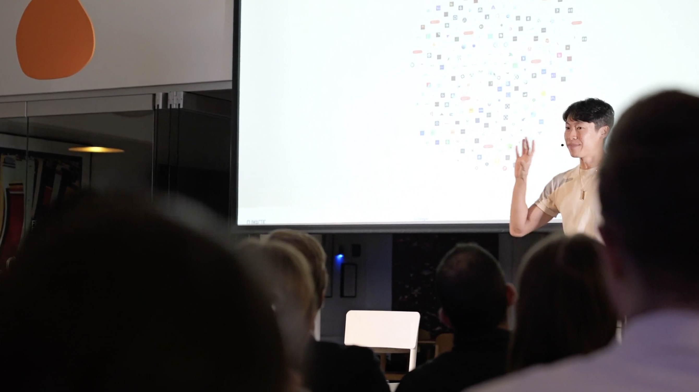 Peter Sun unveiling the Climate Map